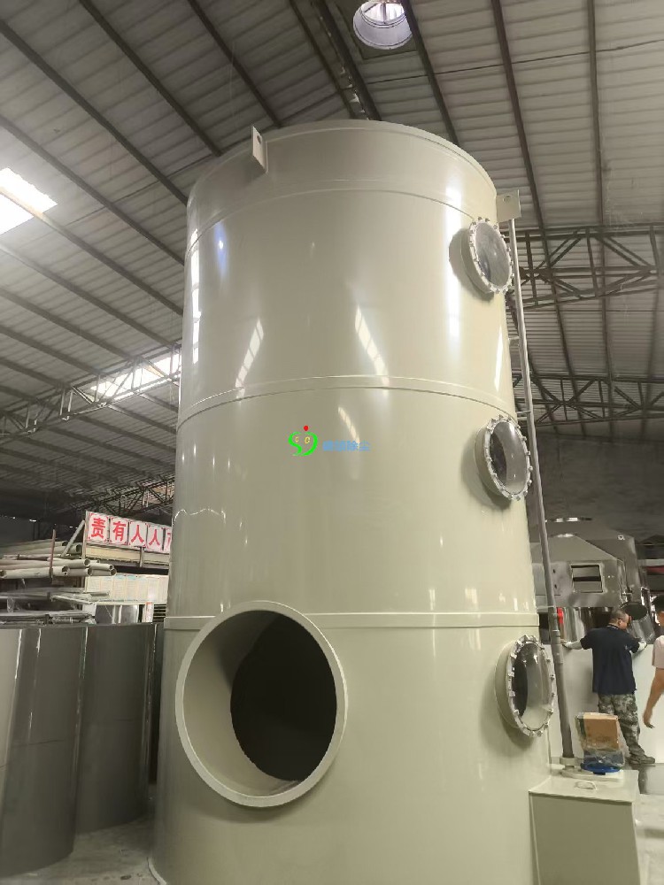 PP喷淋塔现场图片